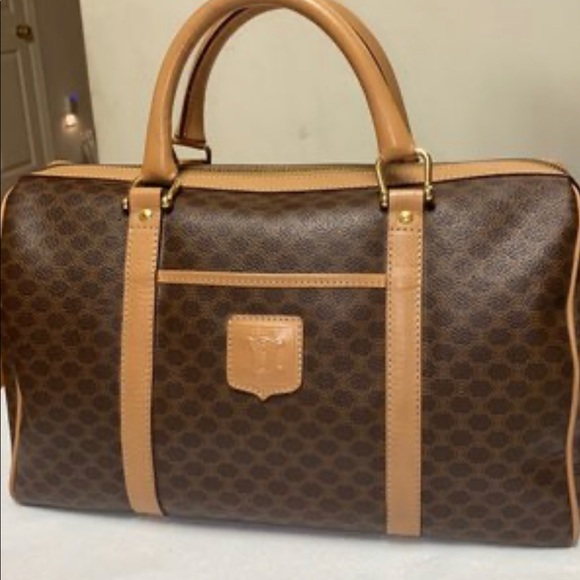 Celine Boston Handbag Macadam Brown - Picture 1 of 12